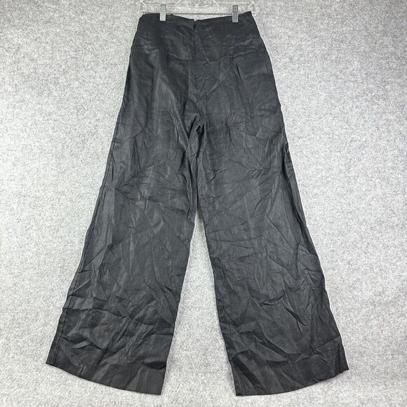 Banana Republic European Flax Linen Pants Womens 0 High Rise Volume Wide Leg NEW - Picture 4 of 16